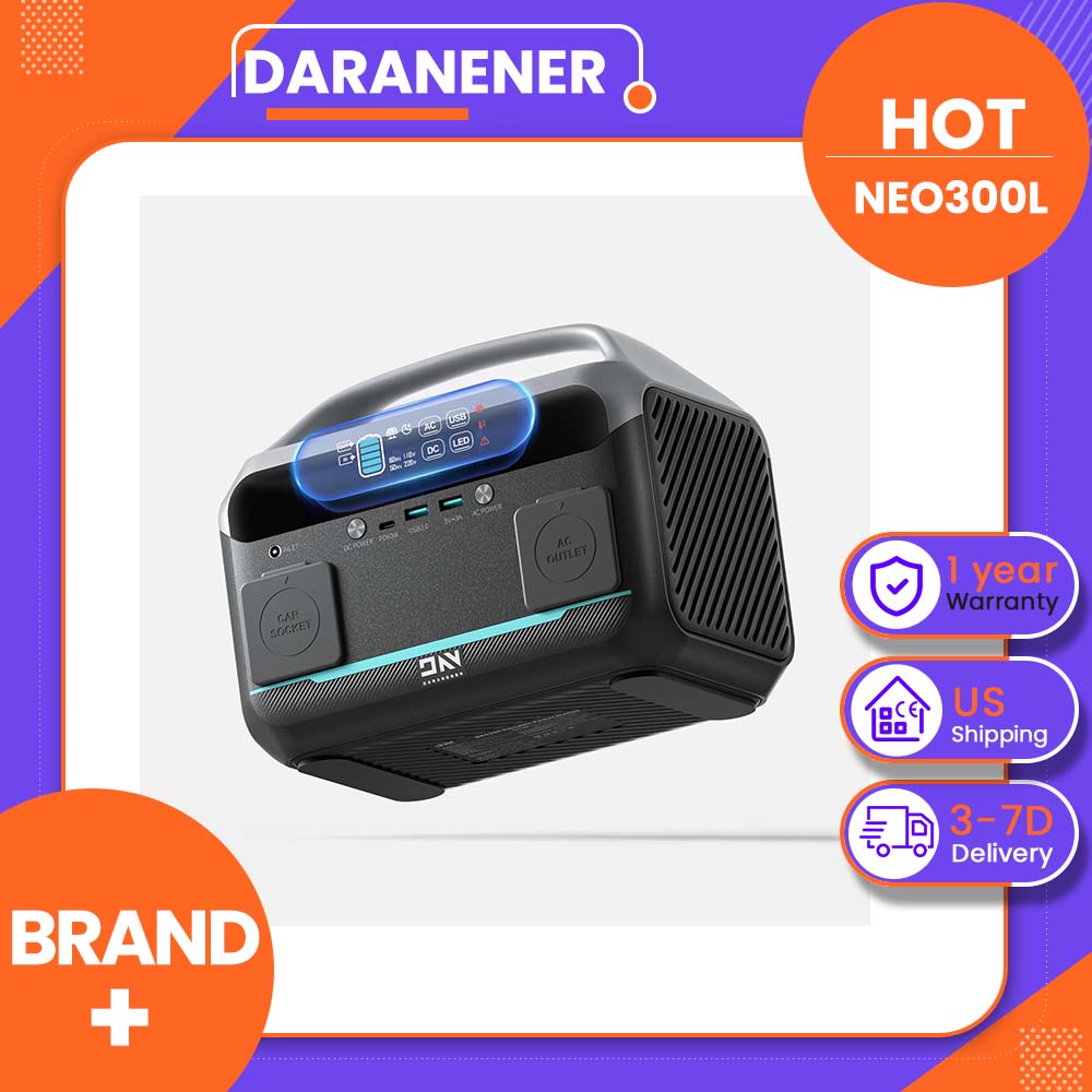 Solar Emergency Charger - Daranener NEO300L 350W Portable Power Station,