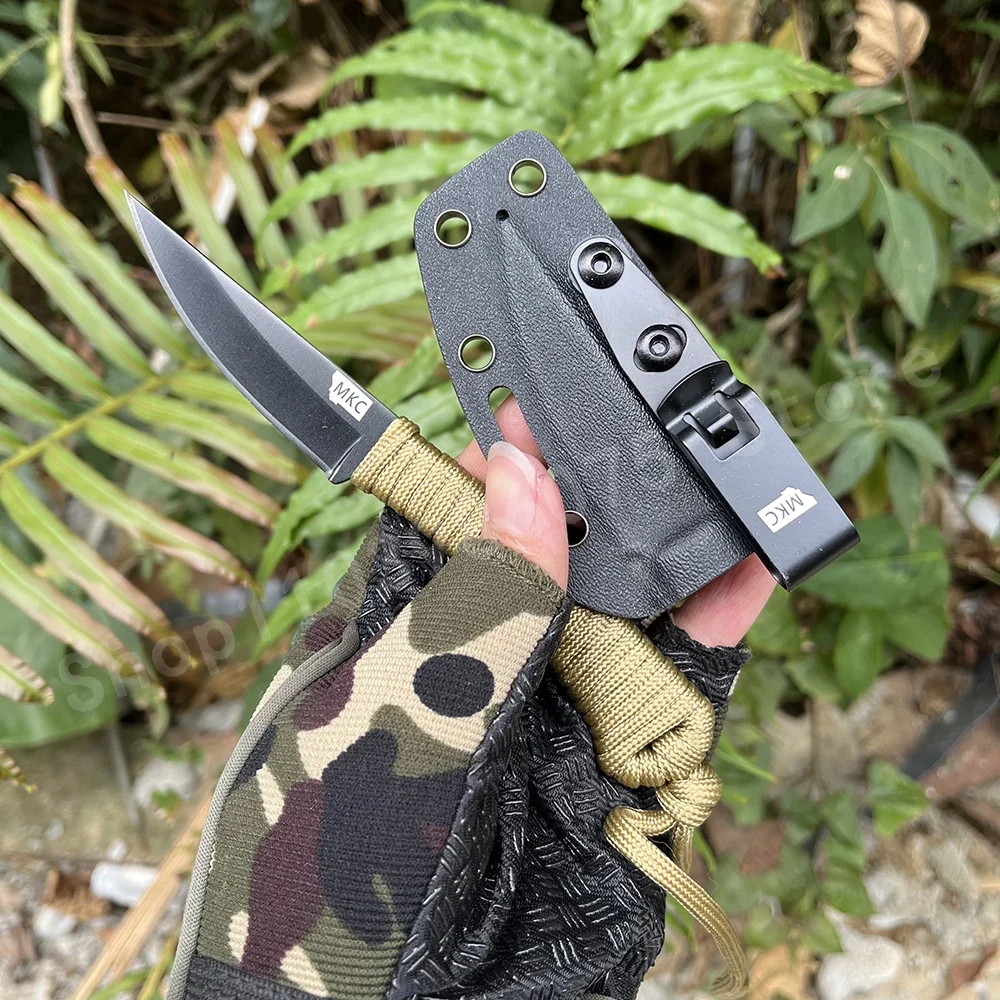 MK.C Portable Small Straight K - đánh giá và giá Bushcraft Knife Fixed
