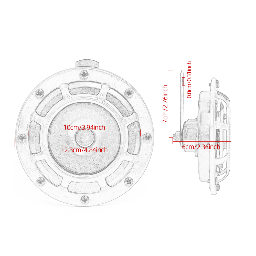 Còi Xe Ô Tô 12V 110DB Siêu To  - đánh giá và giá Emergency Whistle Loud