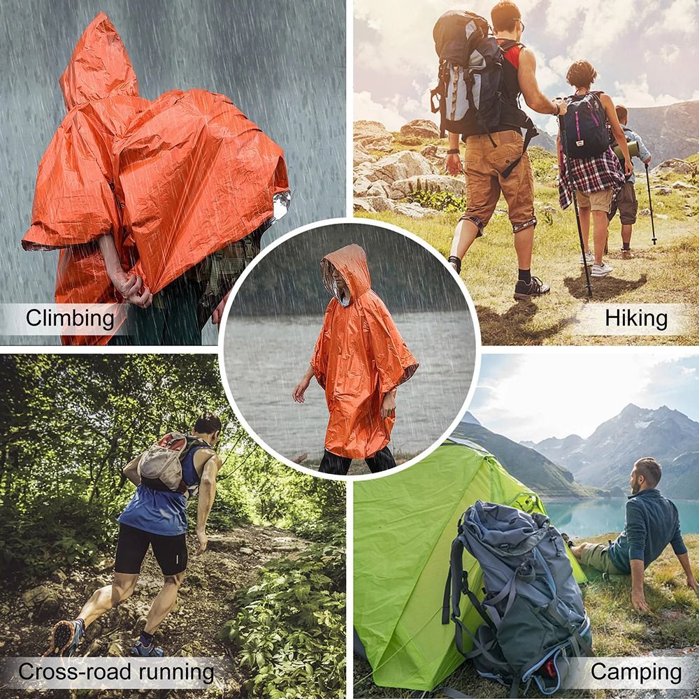 1Pcs Hiking Travel Tent Rainwe - đánh giá và giá Emergency Poncho Rain