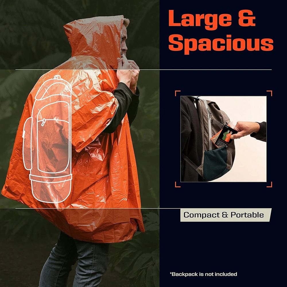 1Pcs Hiking Travel Tent Rainwe - đánh giá và giá Emergency Poncho Rain