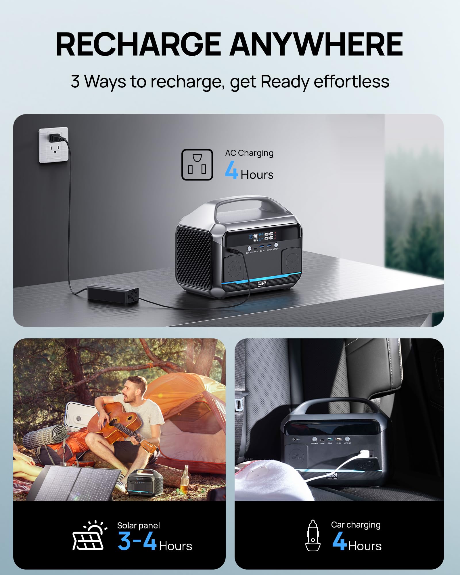 Daranener NEO300L 350W Portabl - đánh giá và giá Solar Emergency Charger