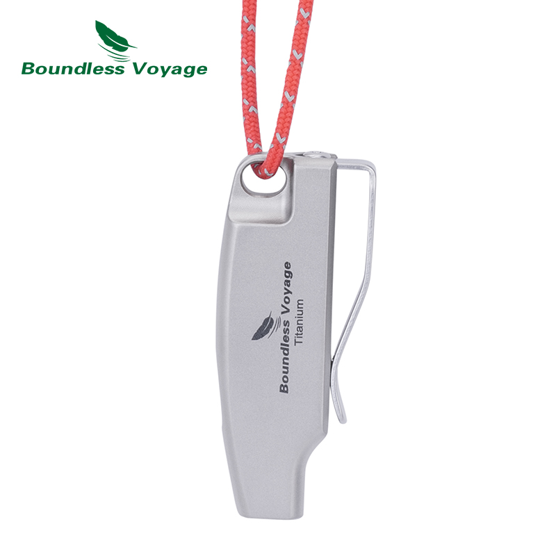 Boundless Voyage 120dB Titaniu - đánh giá và giá Emergency Whistle Loud